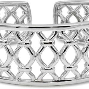 NWOT ARIVA LIVING IN FINE JEWELRY High Polish Sterling Silver Hinged Cuff